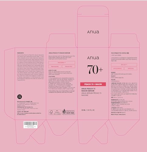 Anua Peach 70 Niacinamide Serum 30ml