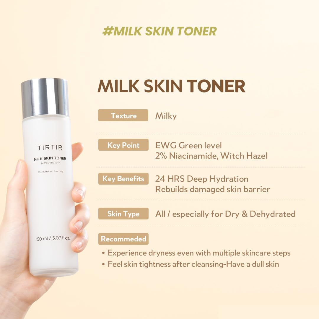 TIRTIR Milk Skin Rice Toner Light 150ml