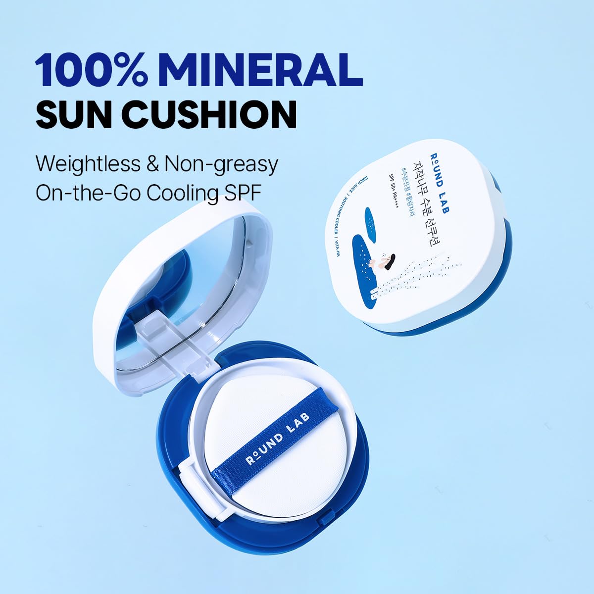 Round Lab Birch Juice Moisturizing UVLock Sun Cushion 15g
