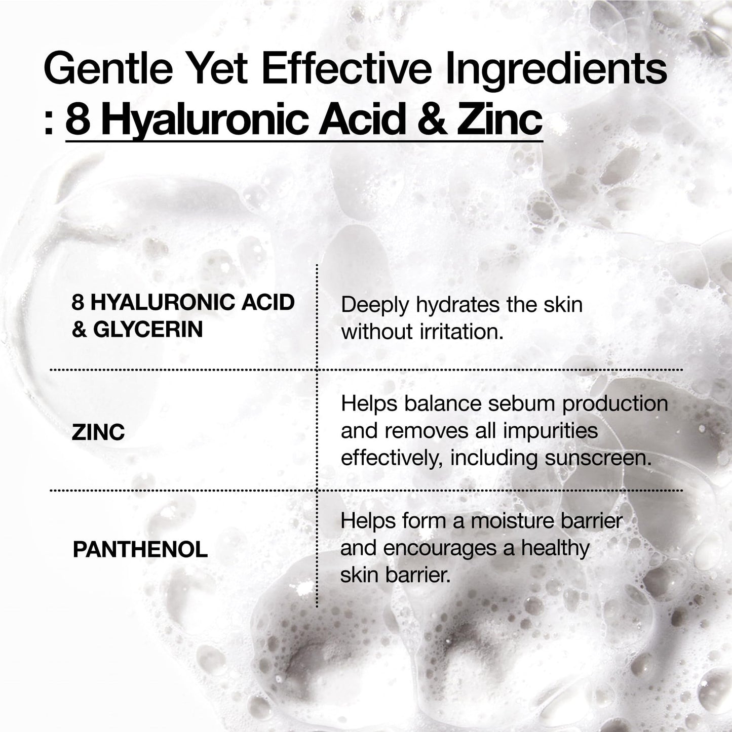 ANUA 8 HYALURONIC ACID HYDRATING GENTLE FOAMING CLEANSER 150ml