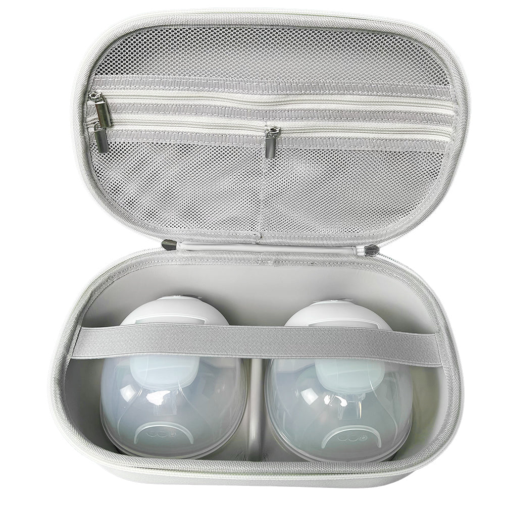 Wearable Breast Pump Case Waterproof Shockproof Hard Shell Carry case for Wearable Breast Pump,Breast Pump Case for,Hard Breast Pump Storage Pumping Carrying Case Pump Travel Bag