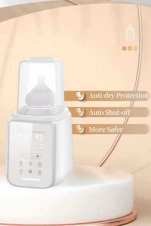 Smart Baby Bottle Warmer All-in-One - Fast 5-Min Heating, 24H Keep Warm & Sterilizer | Auto Thaw, BPA-Free, Portable