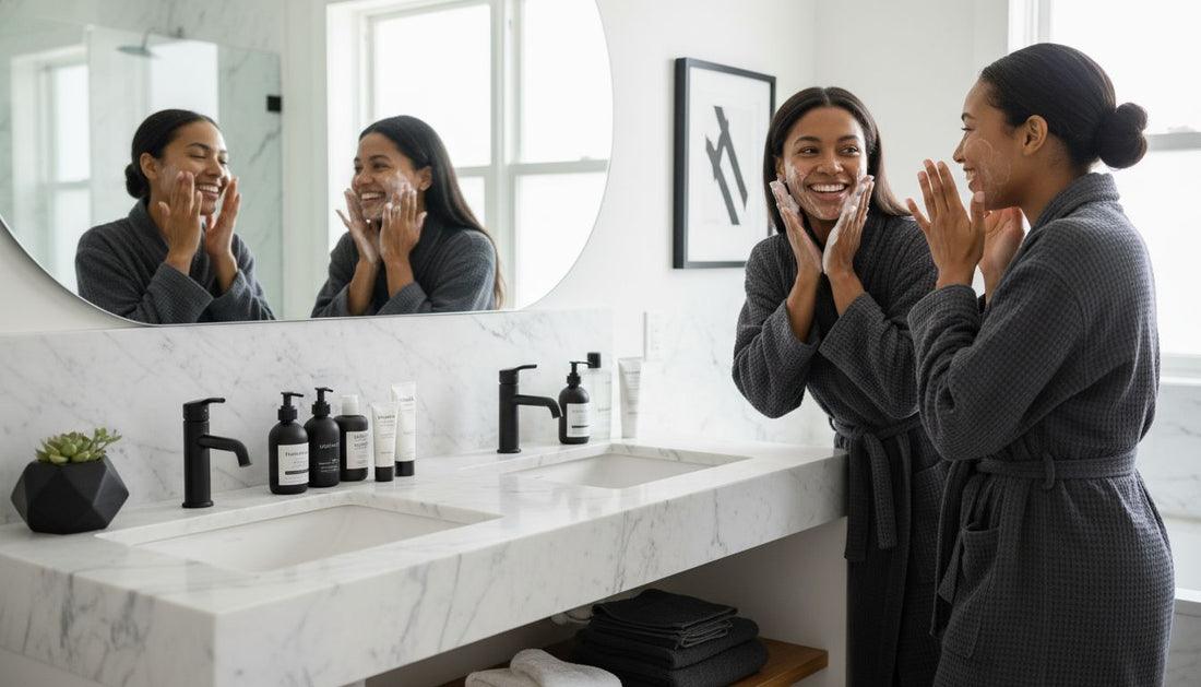 double cleansing skincare routine