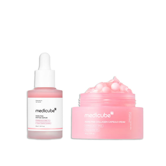 medicube  PDRN Pink Peptide Serum 30ml + PDRN Pink Collagen Capsule Cream 55g