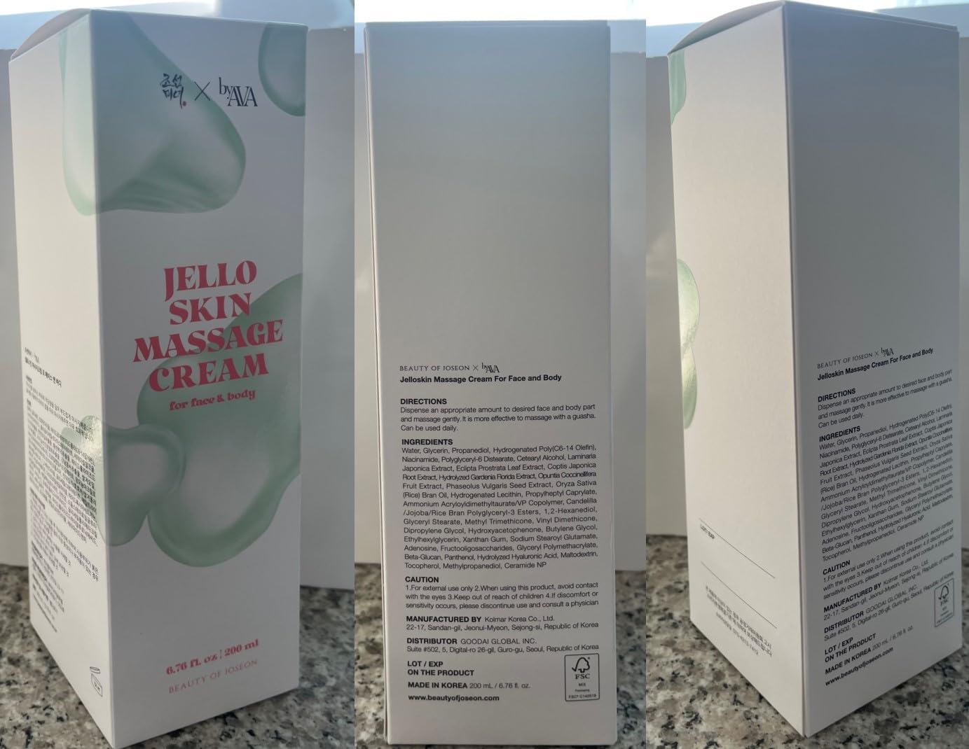 Beauty of Joseon Jelloskin Massage Cream for Face and Body 200ml
