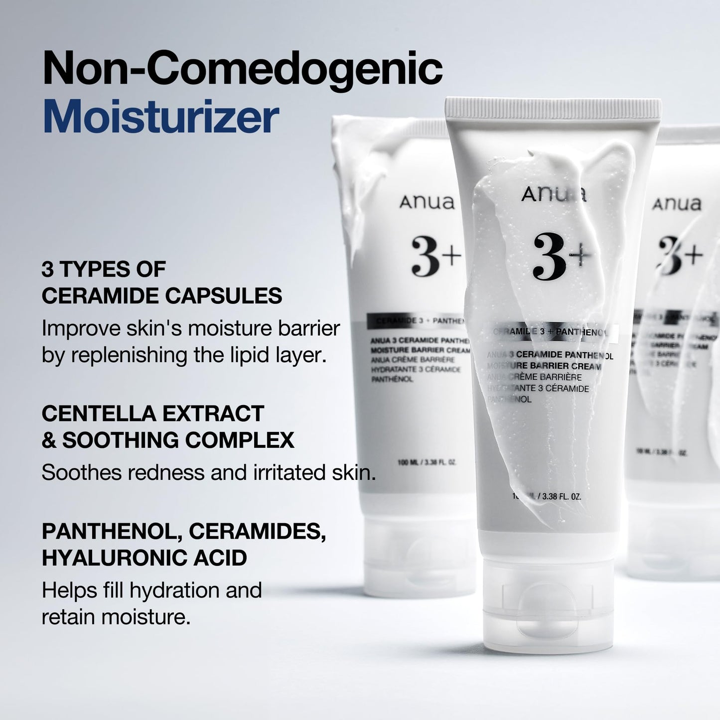 Anua 3 CERAMIDE PANTHENOL MOISTURE BARRIER CREAM 100ml