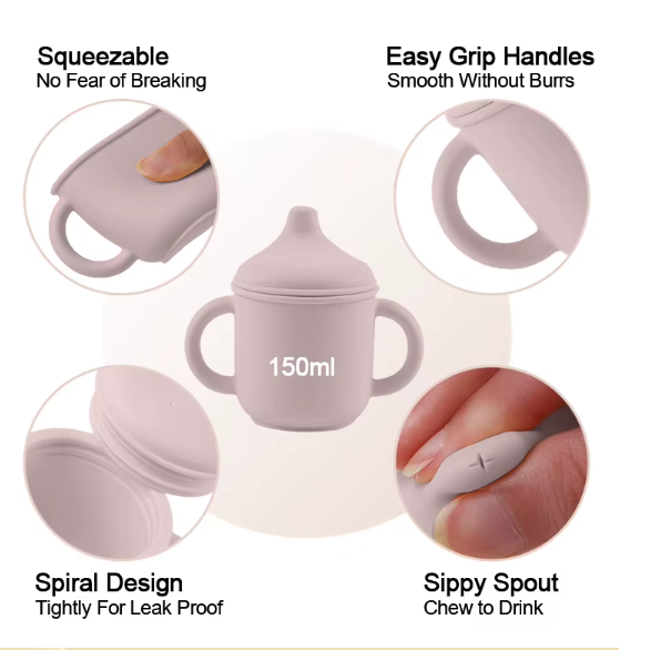 8-Piece Silicone Baby Feeding Set - BPA-Free Suction Plates & Bowls with Bib | Toddler Self-Feeding Essentials