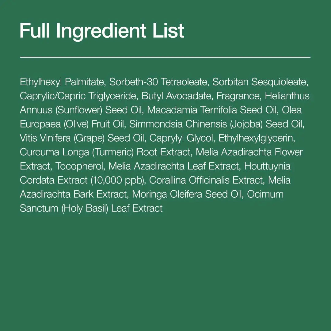 Full ingredient list of Anua Heartleaf Pore Control Cleansing Oil 200ml including natural oils like sunflower, macadamia, olive, jojoba, grape seed, turmeric root extract, and various botanical extracts for gentle pore cleansing.
