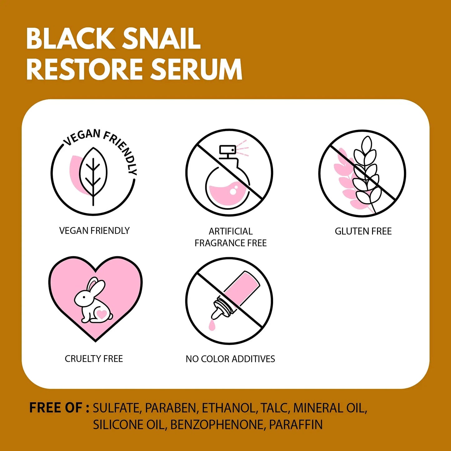 iUNIK Beta Glucan Power Moisture Serum 50m + iUNIK Black Snail Restore Serum 50ml with vegan friendly, artificial fragrance free, gluten free, cruelty free, and no color additives, free of harmful chemicals.