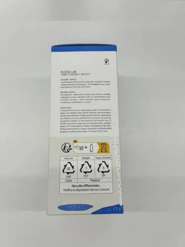 Packaging box of ROUND LAB Birch Juice Moisturizing Toner 300ml showing product information and recycling instructions in multiple languages.